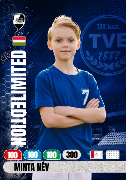TVE kiadás - Egyedi Fociskártya